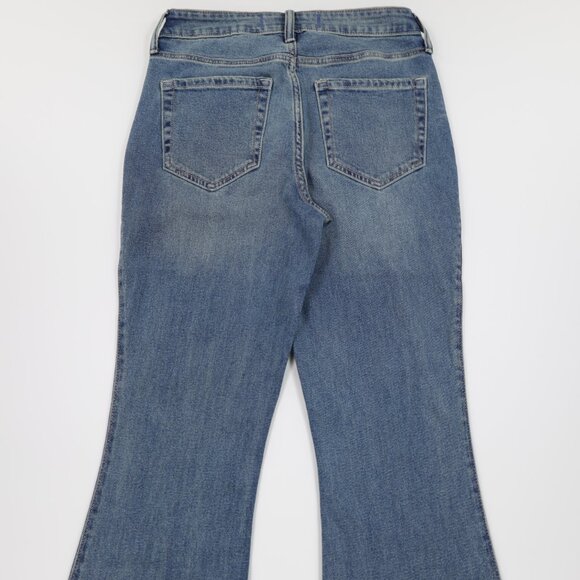 Hollister Women's High Rise Medium Wash Stretch Denim Flare Jeans Blue Size 4L - Picture 7 of 12